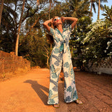 OHANA TROPICAL PRINTED JUMPSUIT