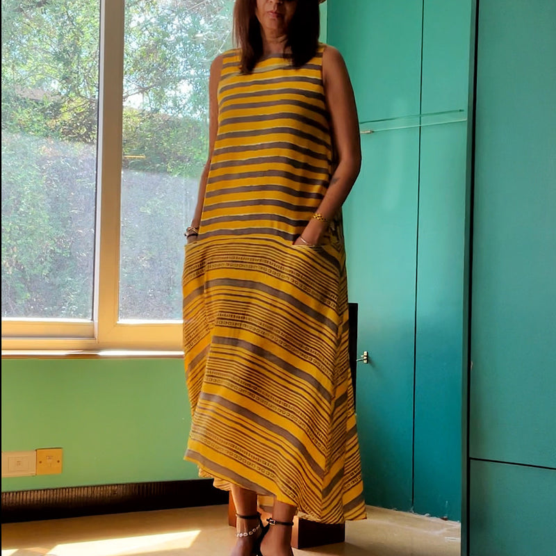 YELLOW OCHRE REEF DRESS