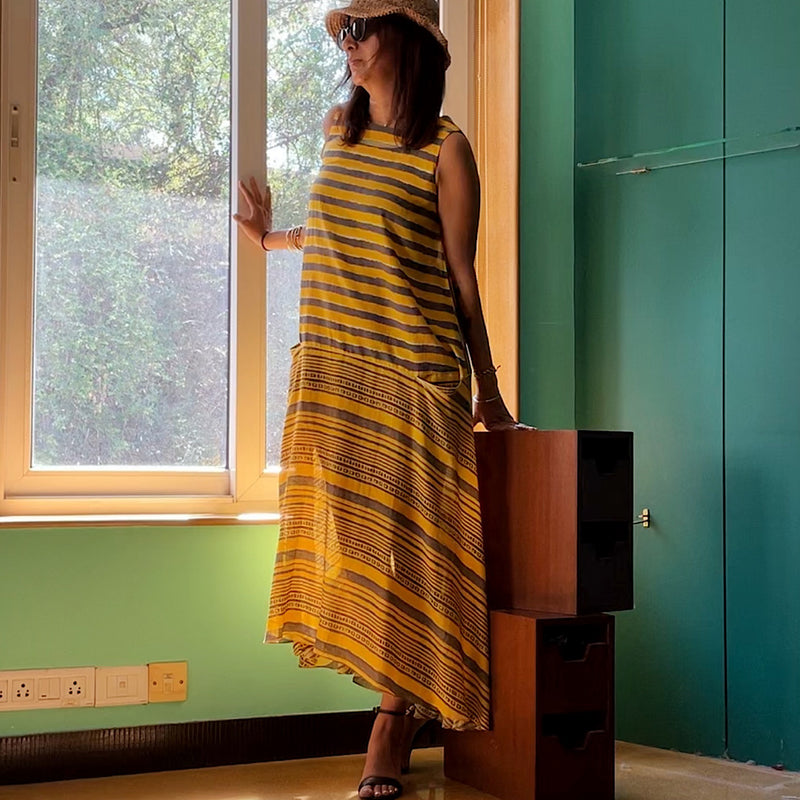 YELLOW OCHRE REEF DRESS