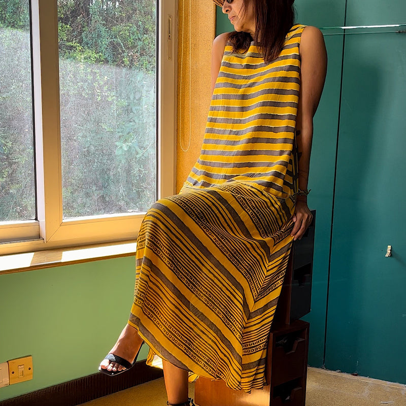 YELLOW OCHRE REEF DRESS