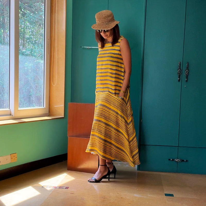 YELLOW OCHRE REEF DRESS