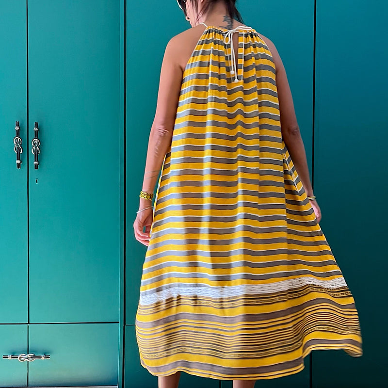 JAVIL YELLOW OCHRE DRESS