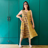 VILAH YELLOW OCHRE DRESS