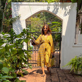 YELLOW OCHRE ZIA DRESS