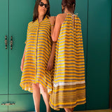 JAVIL YELLOW OCHRE DRESS