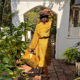 YELLOW OCHRE ZIA DRESS