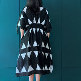 AZALEE BLACK KAFTAN DRESS