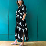 AZALEE BLACK KAFTAN DRESS